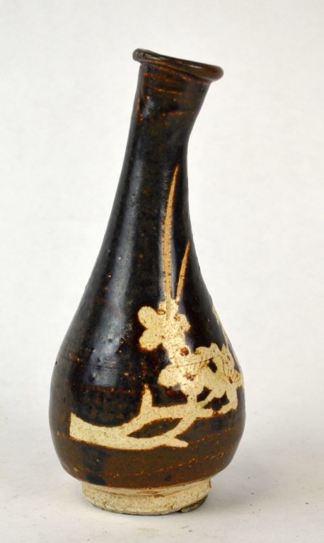Chinese Ceramic Brown-Glazed Bottle-Shaped Vase (1 of 6)