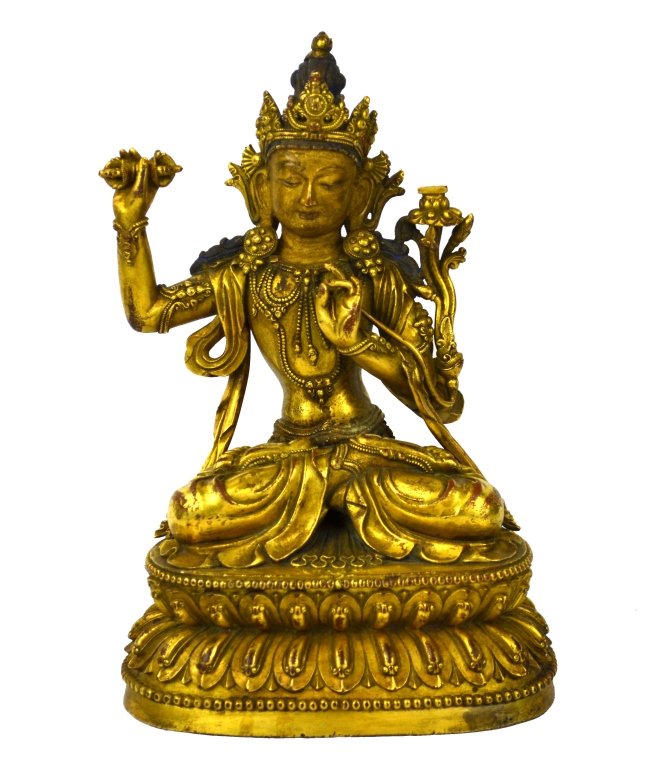 Chinese Gilt Bronze Figure of Buddha (1 of 10)