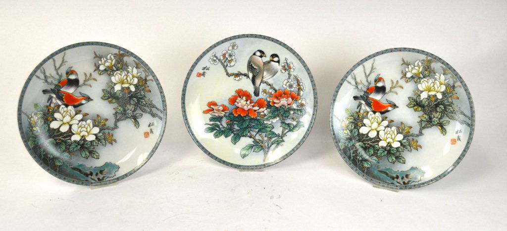 Three Pcs of Porcelain Plates (1 of 10)