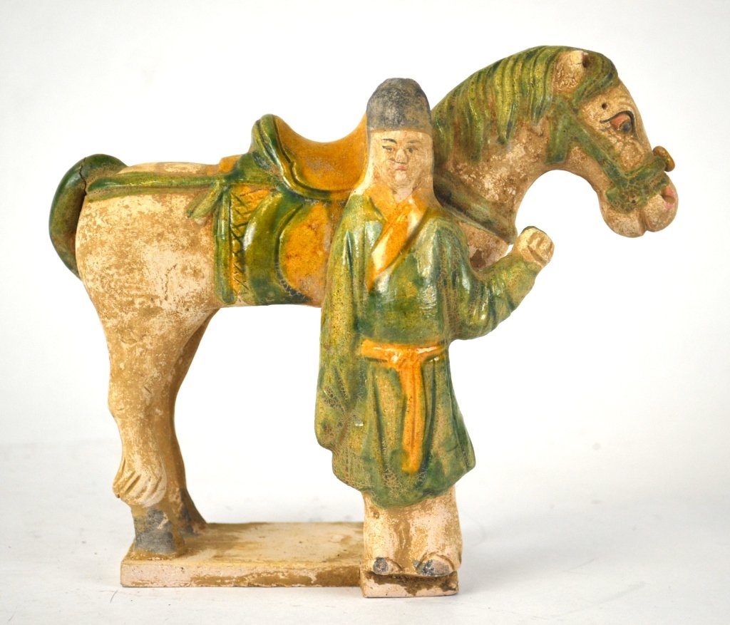 Chinese Pottery Horse and  a Man (1 of 8)