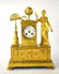 Empire French Gilt Bronze Clock with Lady