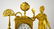 Empire French Gilt Bronze Clock with Lady - 2