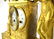 Empire French Gilt Bronze Clock with Lady - 6