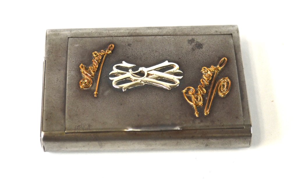 Russian Gunmetal Box with Silver Coins (1 of 9)