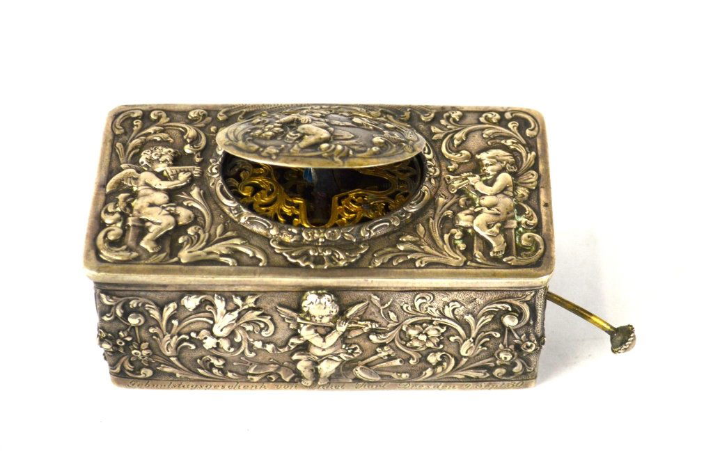 Silver Singing Bird Music Box (1 of 8)