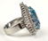 Aquamarine Earrings & Ring w. Diamond & Gold - 5