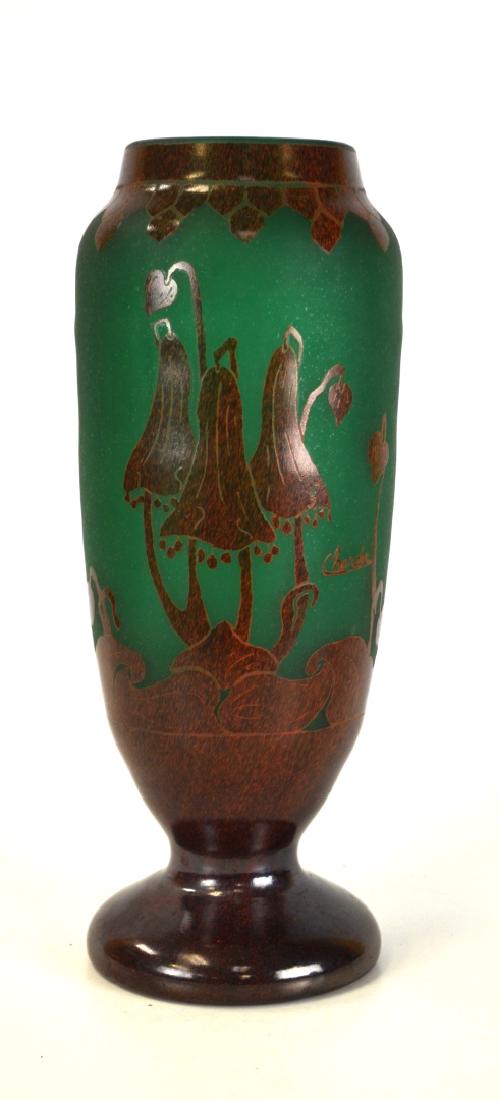 Large Charder Art Deco Glass Vase (1 of 7)