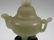 A Chinese Greenish White Tripod Jade Censer and cover. - 2