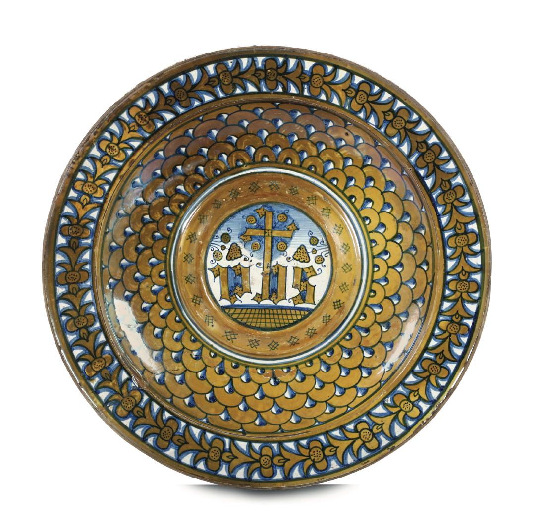 Bacile da versatore Deruta, bottega della prima metÃ  (1 of 1)