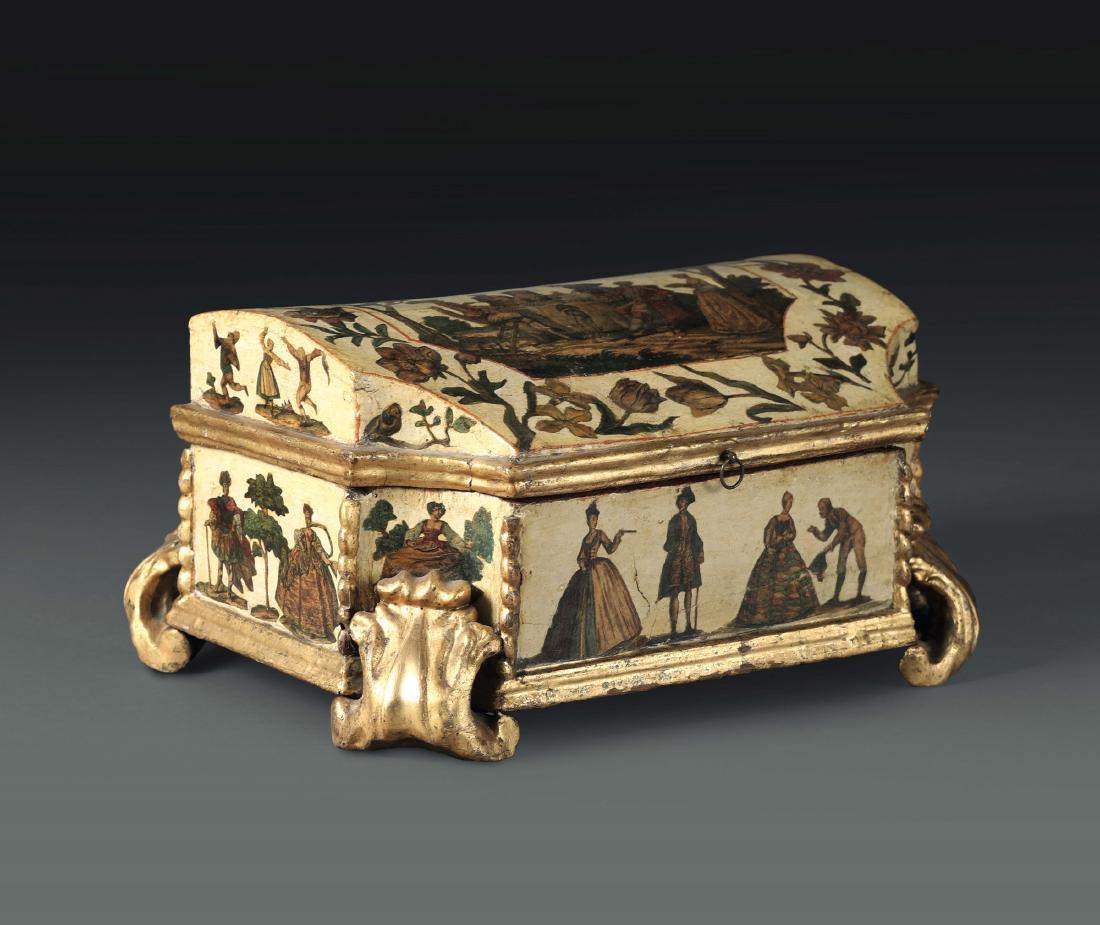 A lacquered Arte Povera box, Venice 18th century (1 of 1)