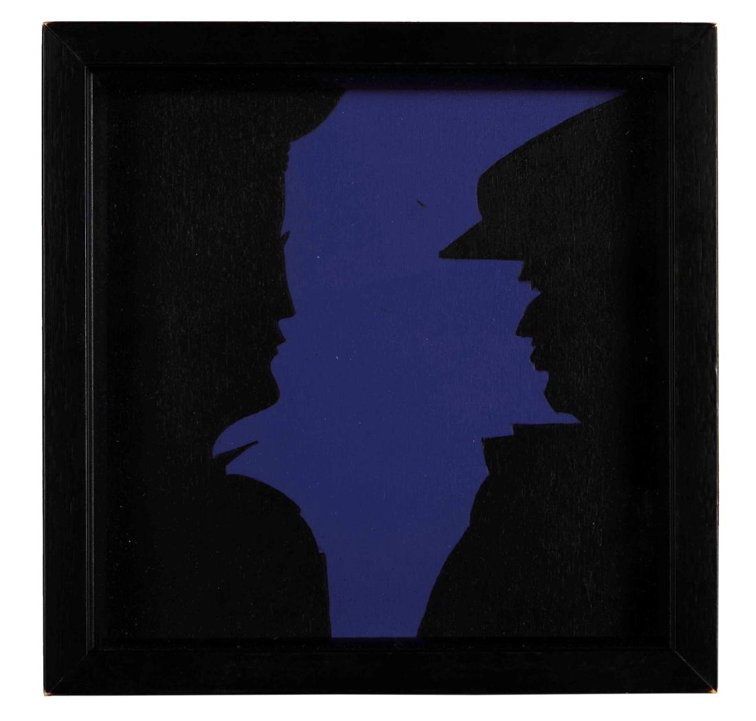 Gino De Dominicis (1947-1998), Urvasi e Gilgamesh,: tempera su tavola, cm 22x22 firmato al retro , Provenienza: Galleria Col, Osaka, acquistato direttamente dallâ€™artista