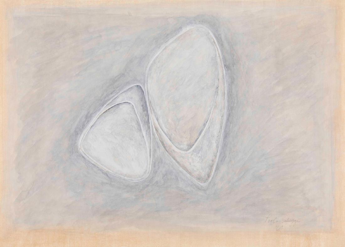 Paolo Scheggi (1940-1971), Zone riflesse, 1964: tempera on paper, cm 50x70 signed and dated lower right Photo certificate by Franca Scheggi, dated 29.01.2003