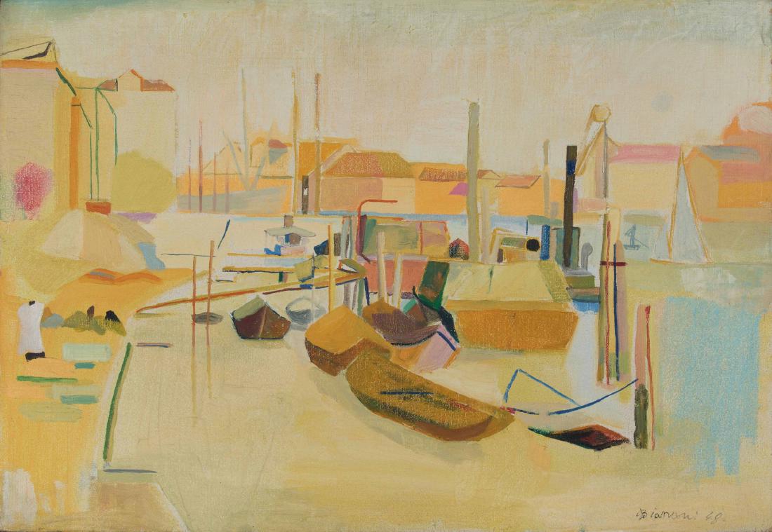 Fulvio Bianconi (1915-1996), Venezia, paesaggio con (1 of 1)