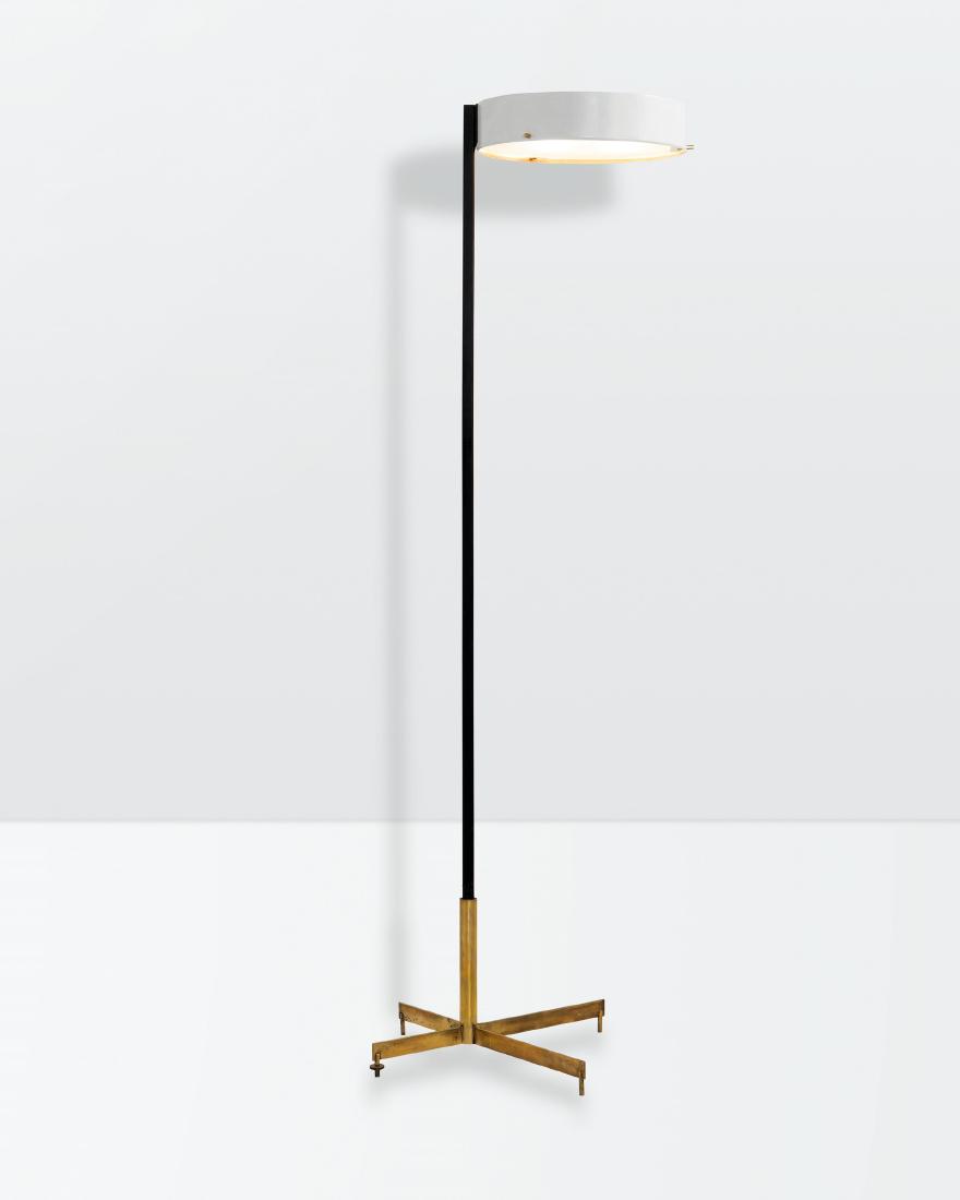 Bruno Gatta, a floor lamp with a polished brass and (1 of 1)