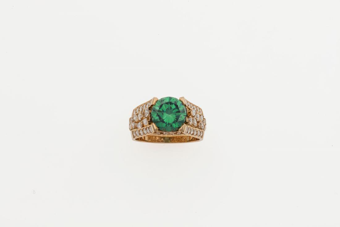 Irradiation diamond ring. Signed Enrico Cirio (1 of 1)