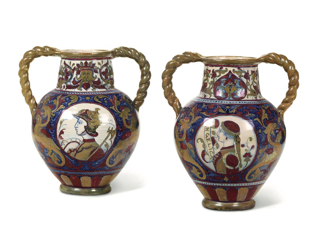 Coppia di vasi Gualdo Tadino, prima metÃ  del XX secolo (1 of 2)