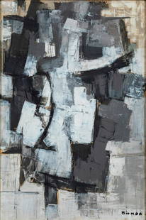 Mario Bionda (1913-1985), Senza titolo: oil in cardboard, cm 90x60 signed lower right