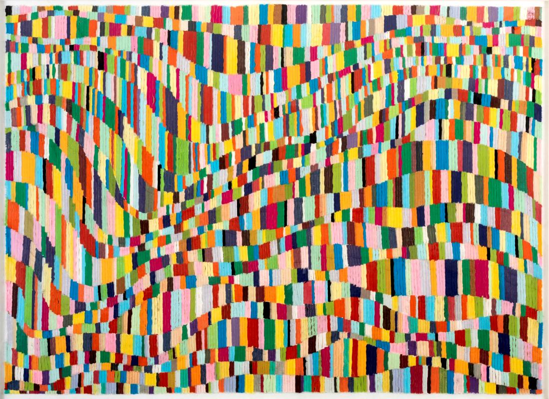 Minjung Kim (1962), Story, 2011: mixed media on rice paper, cm 145x198 Stamp and signature of the artist top right COA by the artist