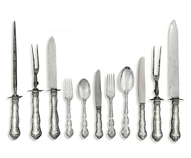A Set Of Silver Cutlery, Gorham, England 20th Century