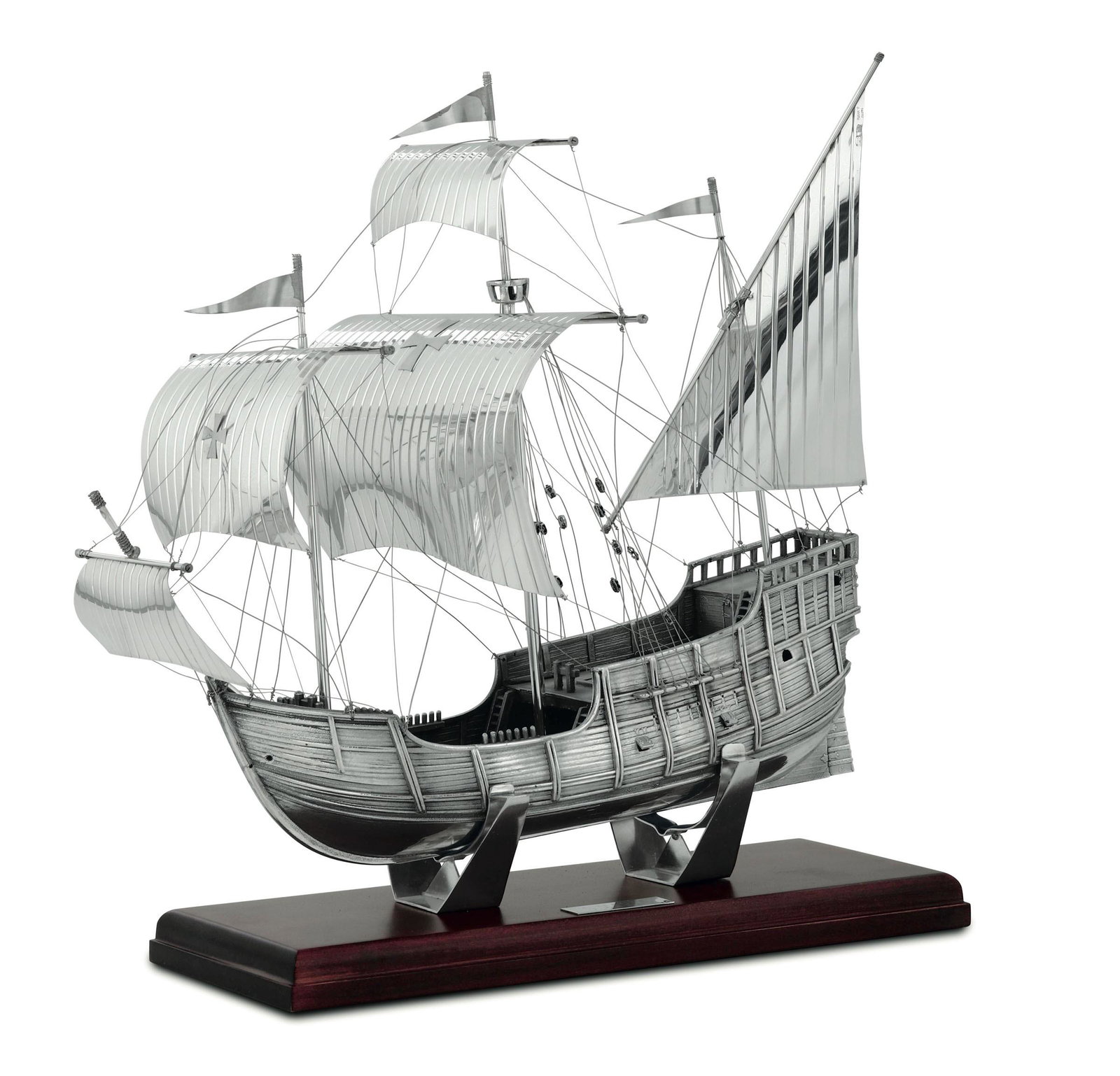 A silver caravel, Florence, second half 1900s (1 of 2)