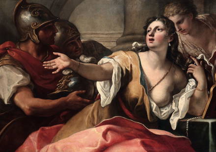 Antonio Balestra (Verona 1666-1740), Semiramide accorre: olio su tela, cm 98x138
