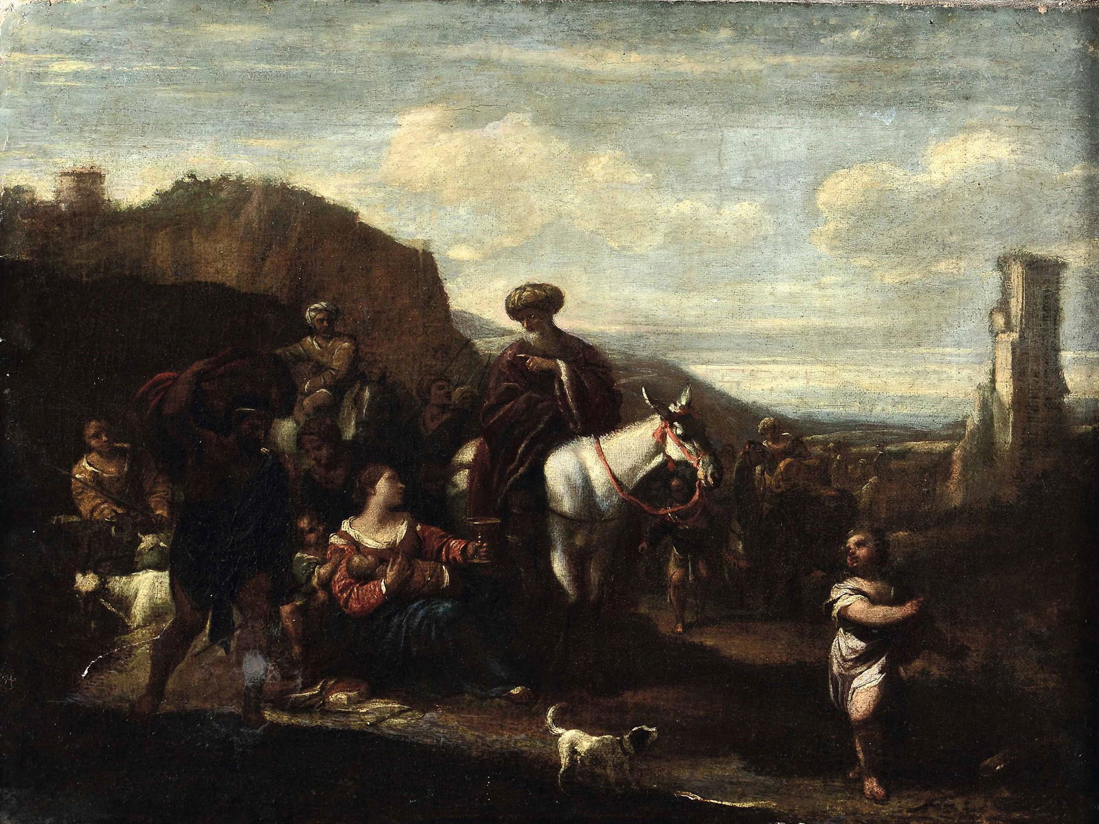 Pier Francesco Mola (Coldrerio 1612 - Roma 1666),: olio su tela, cm 44x60
