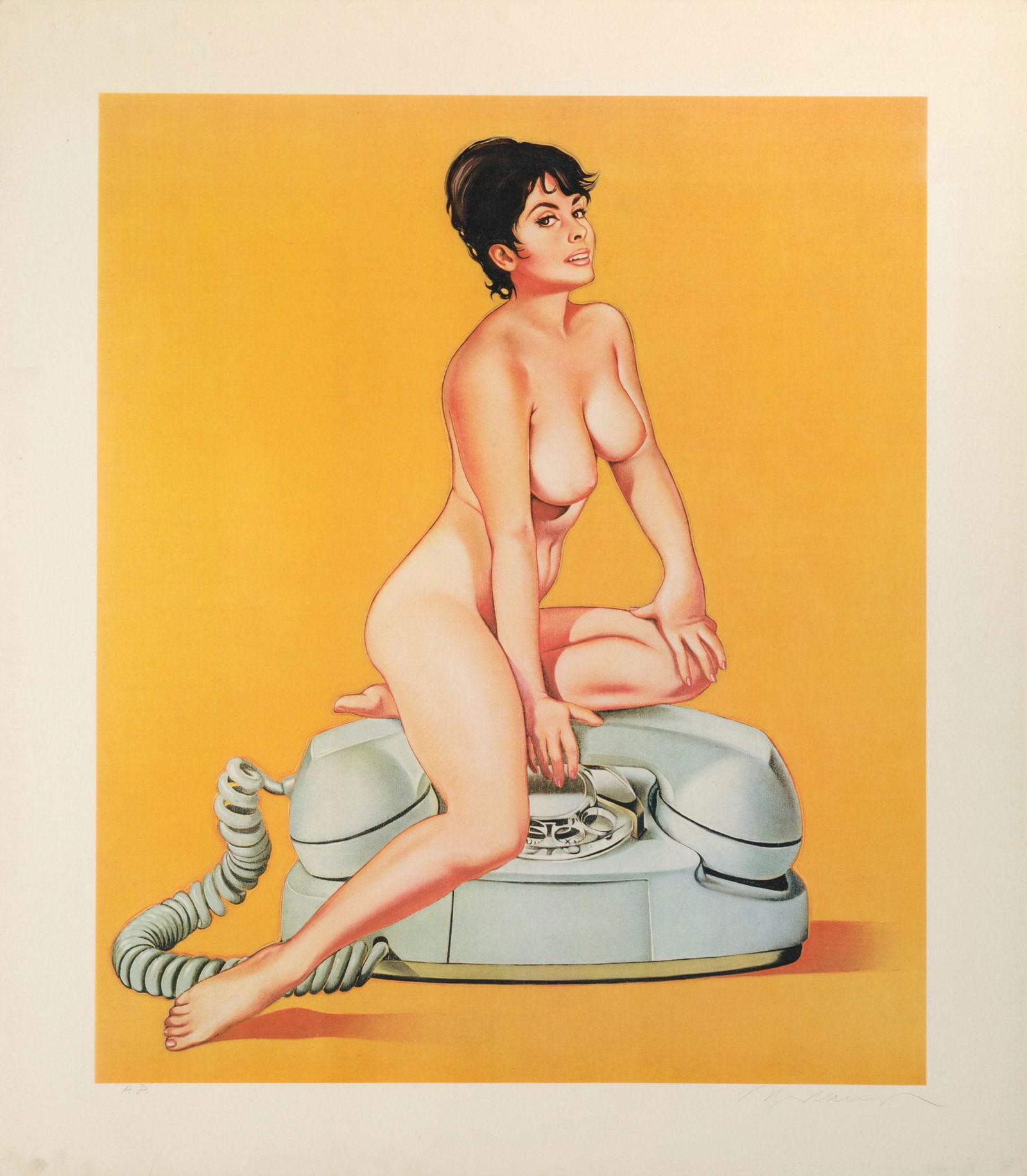 Mel Ramos (1935 - 2018), The princess, 1979: litografia a colori su carta, cm 76,9x69,2 firmata in basso a destra a.p./60 Ed. Plura Edizioni