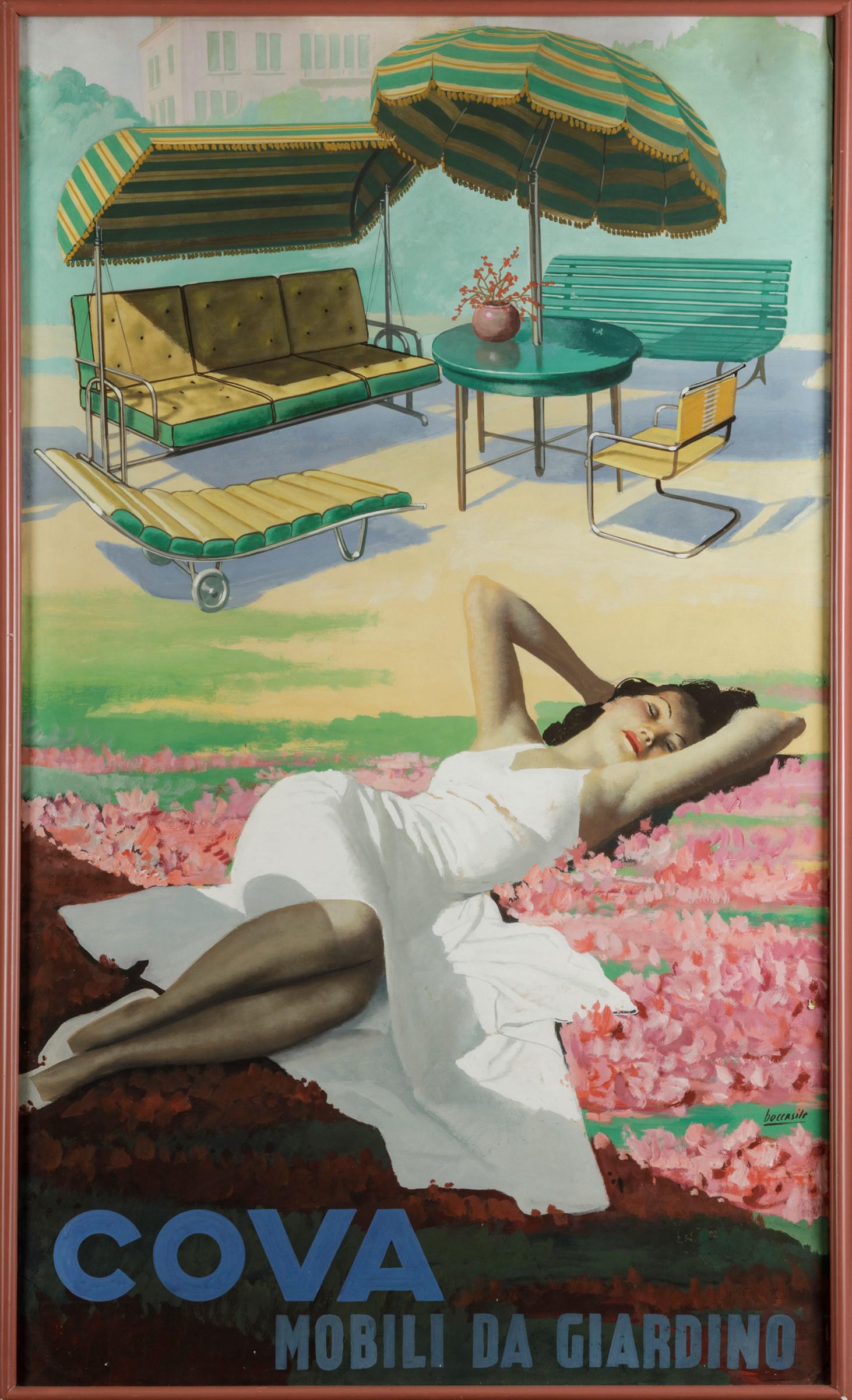 Gino Boccasile (1901-1952), COVA / MOBILI DA GIARDINO (1 of 2)