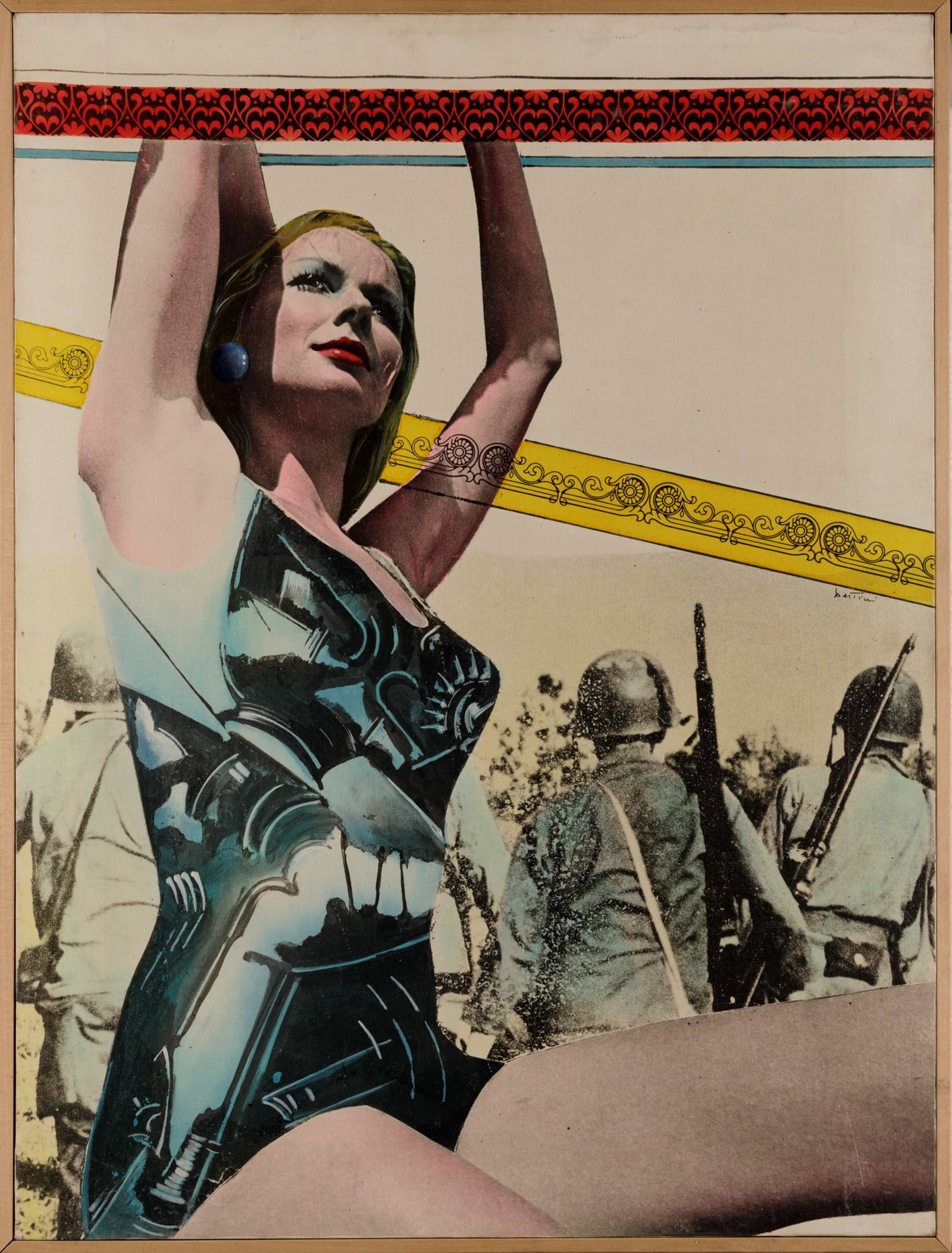 Gianni Bertini (1922-2010), Venere bombardiera, 1975: acrilico su tela, cm 80x60 firmato, intitolato e datato al retro Opera inserita nellâ€™Archivio delle opere di Gianni Bertini con il n. 33399C8D6C36B8A448C2, Provenienza: Collezione privata, Mila