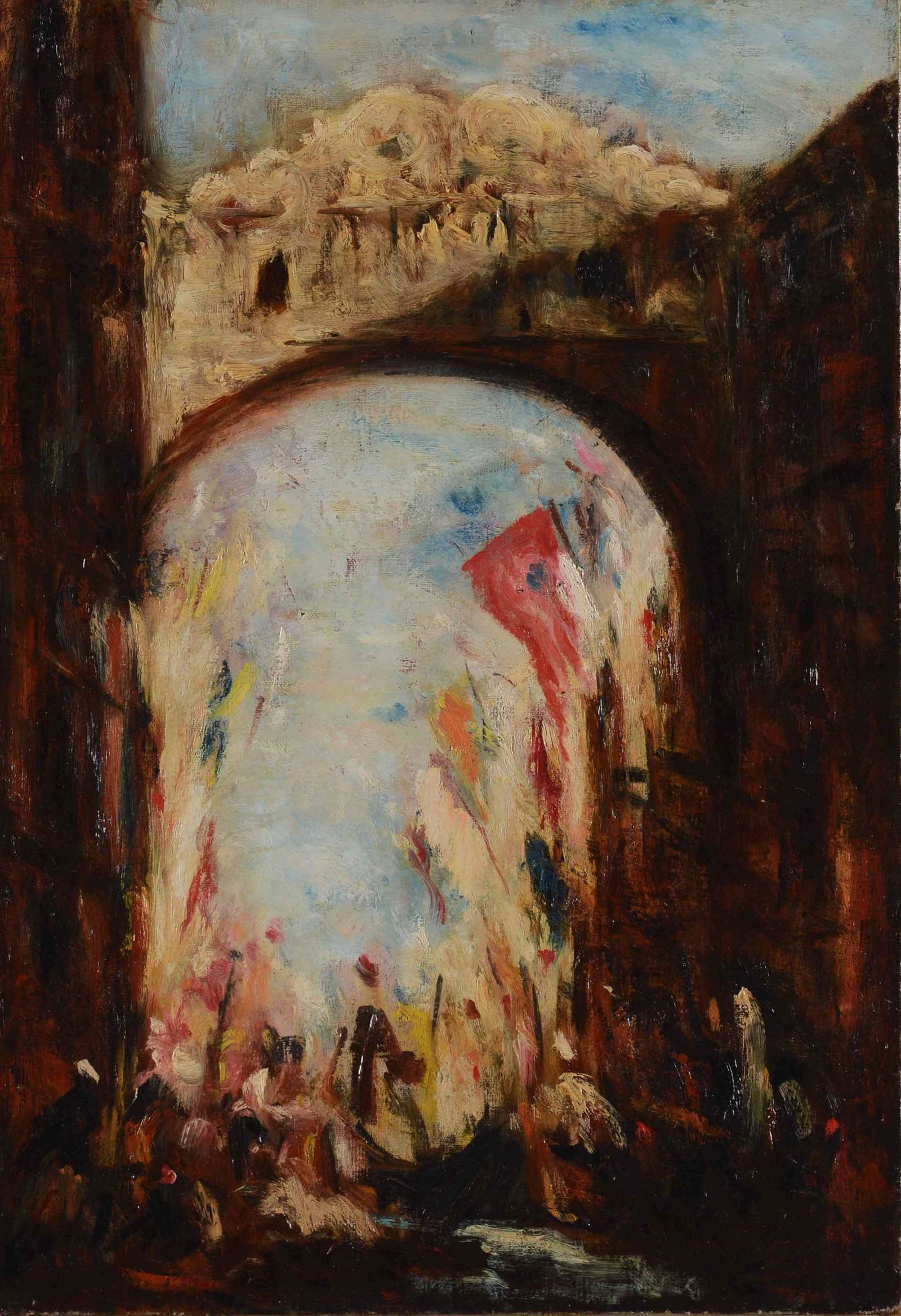 FÃ©lix Ziem (1821-1911), Senza titolo: olio su tela, cm 55x38, Bibliografia: Catalogo Generale Esposizioni: Tableaux provencaux tableaux modernes, Gabrille Ionesco, 1992