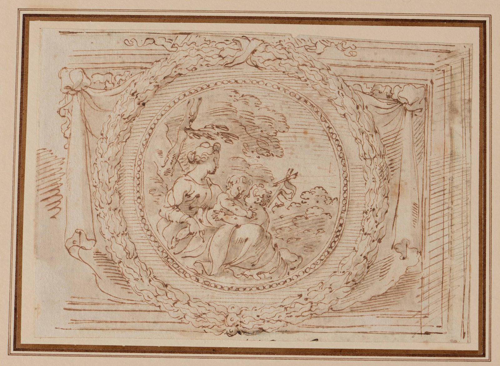 Gaetano Gandolfi (San Matteo della Decima 1734 -: penna e inchiostro bruno su carta, mm 145x2015