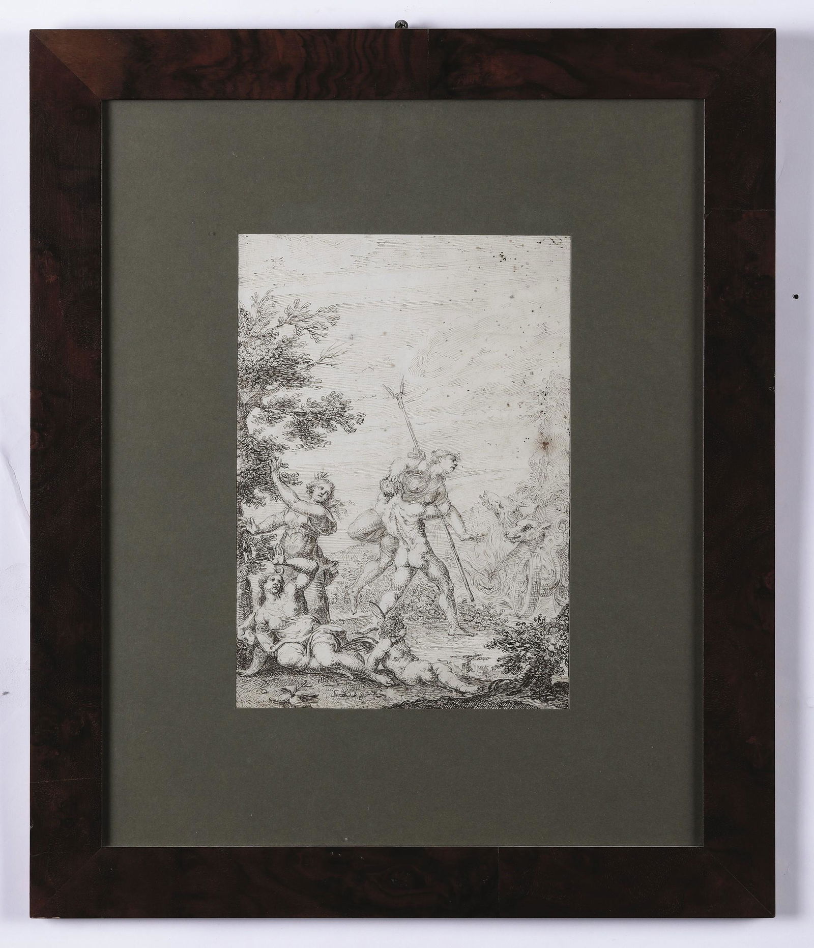 Scuola romana della seconda metÃ del XVII secolo,: inchiostro su carta, mm 260x180