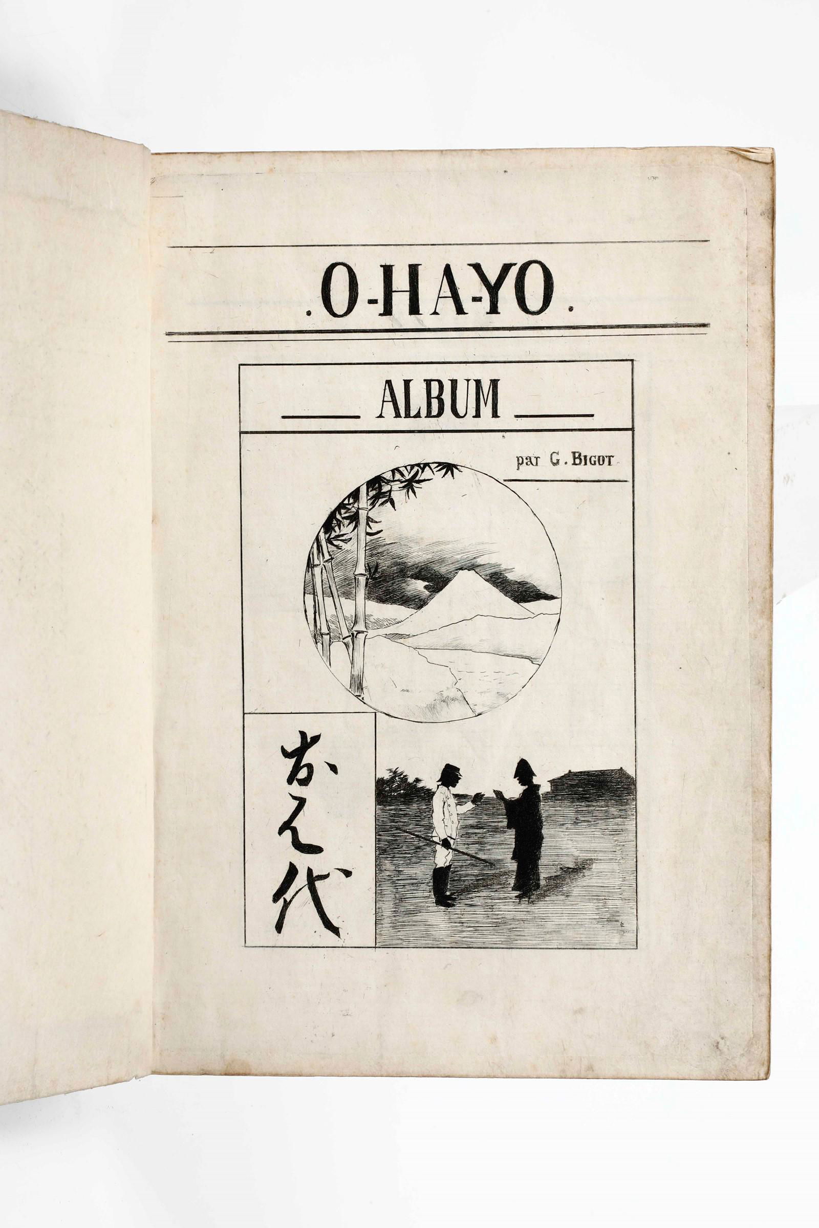 Bigot Gerges, O-ha-yo... Album, Yokohama, 1883. (1 of 4)