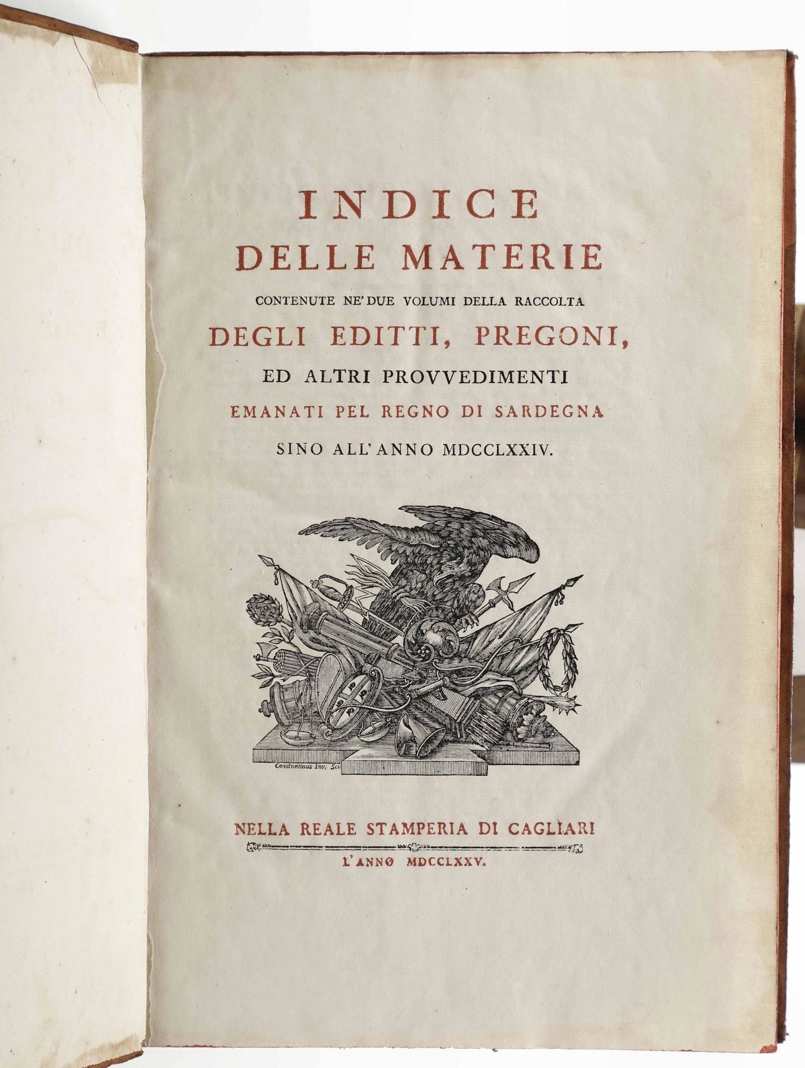 Stati Sardi - Giuridica, Editti, Pregoni, ed altri (1 of 3)