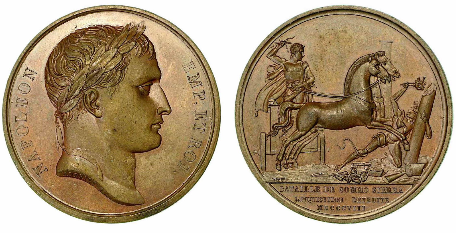 BATTAGLIA DI SOMO-SIERRA IN SPAGNA., Medaglia in bronzo (1 of 1)
