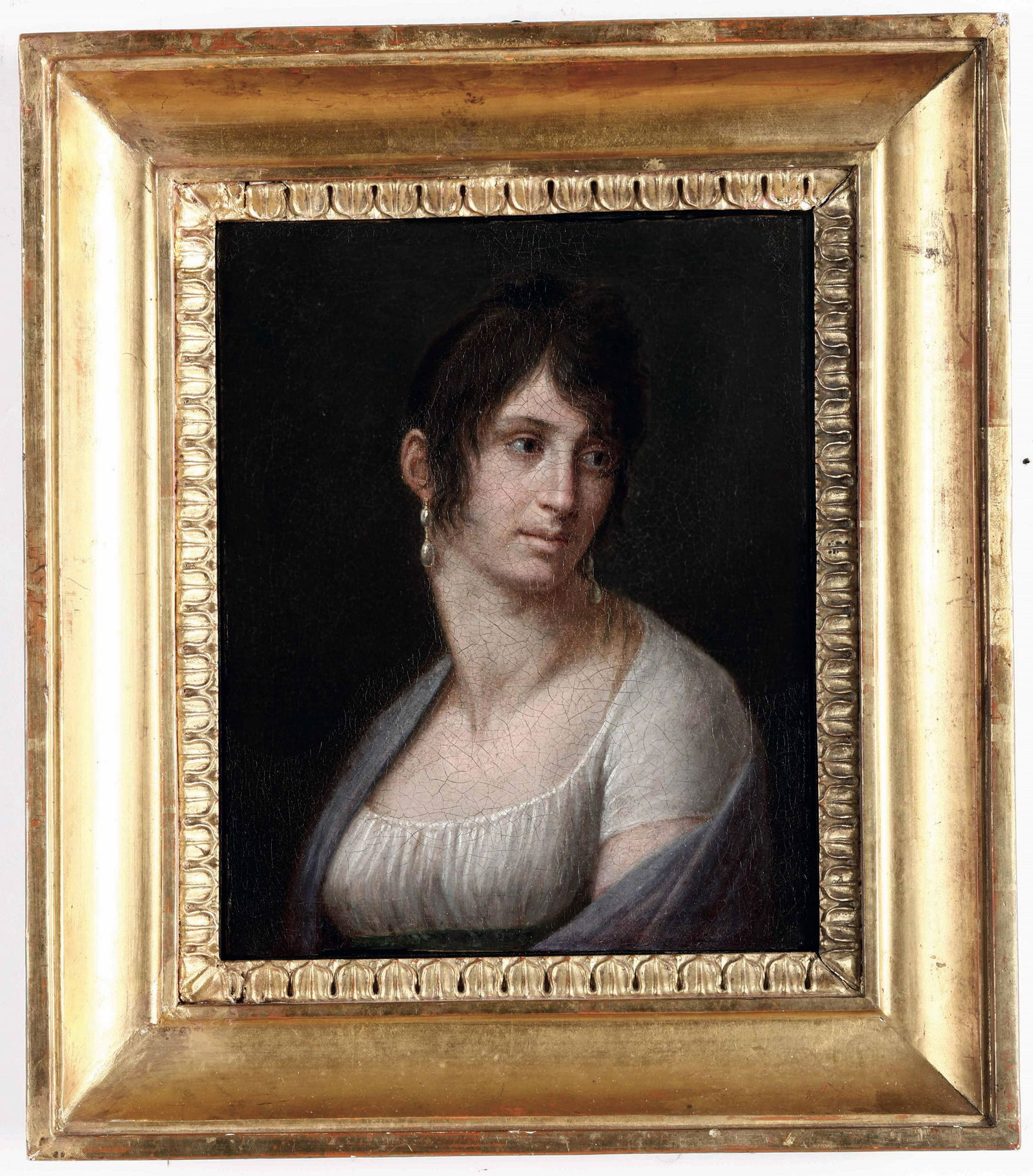 Andrea Appiani (1754 Milano-1817 Milano), Ritratto di: olio su tela, W. 19 - H. 23,5 Cm