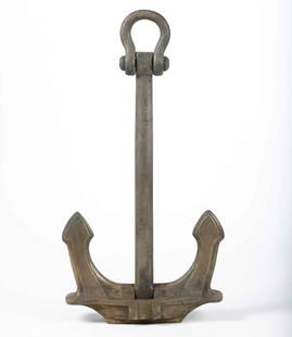 Ancora in bronzo. XX secolo: H. 59 Cm