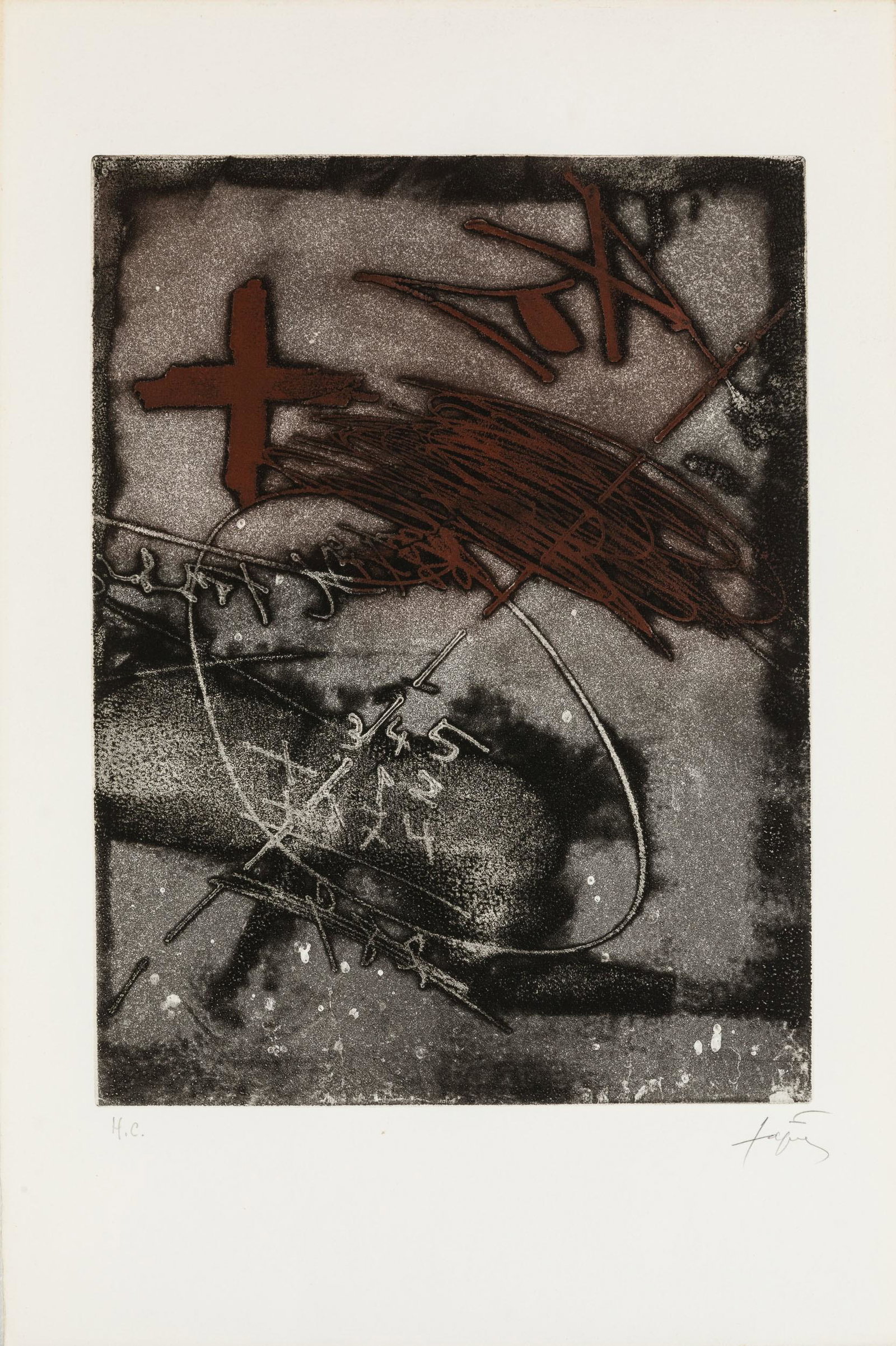Tapies Antoni, Paroles peintes V (1 of 1)