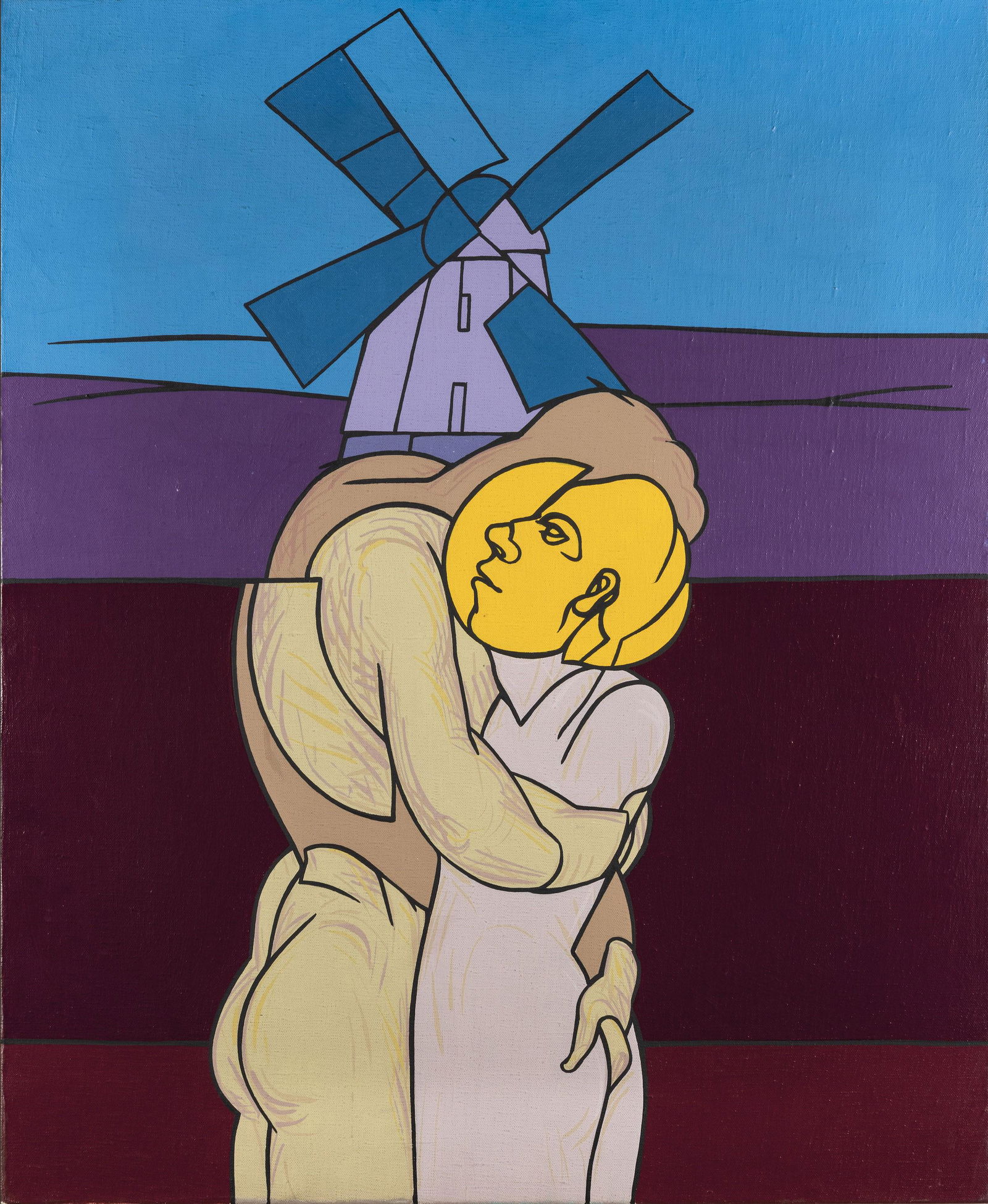 Valerio Adami Nascita: 1935 Bologna: firmato al retro