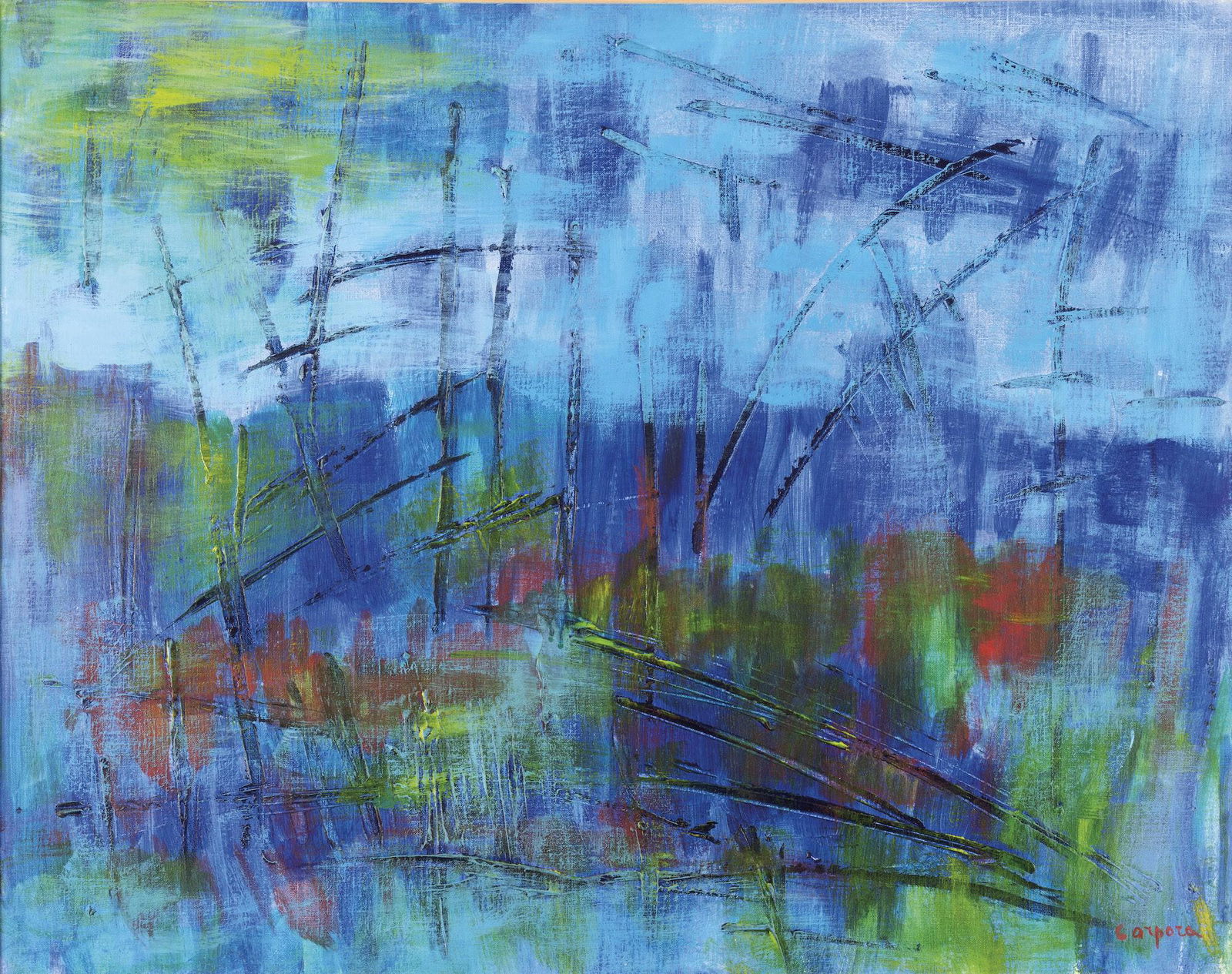 Antonio Corpora 1909 Tunisi-2004 Roma: firmato in basso a destra firmato, datato e intitolato al retro