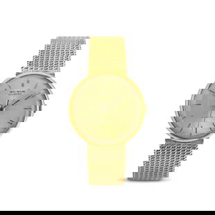 Patek Philippe Calatrava Disco Volante ref 3495 in oro giallo 18k, quadrante dorato personalizzato: Marchio: Patek Philippe per Gubelin Modello: CalatravaAnno: circa 1960Referenza: 3495Quadrante: ChampagneCassa N°: 430.xxxMovimento: AutomaticoCal.: 27SCMateriale: Oro giallo 18 kt Bracciale: Oro gia