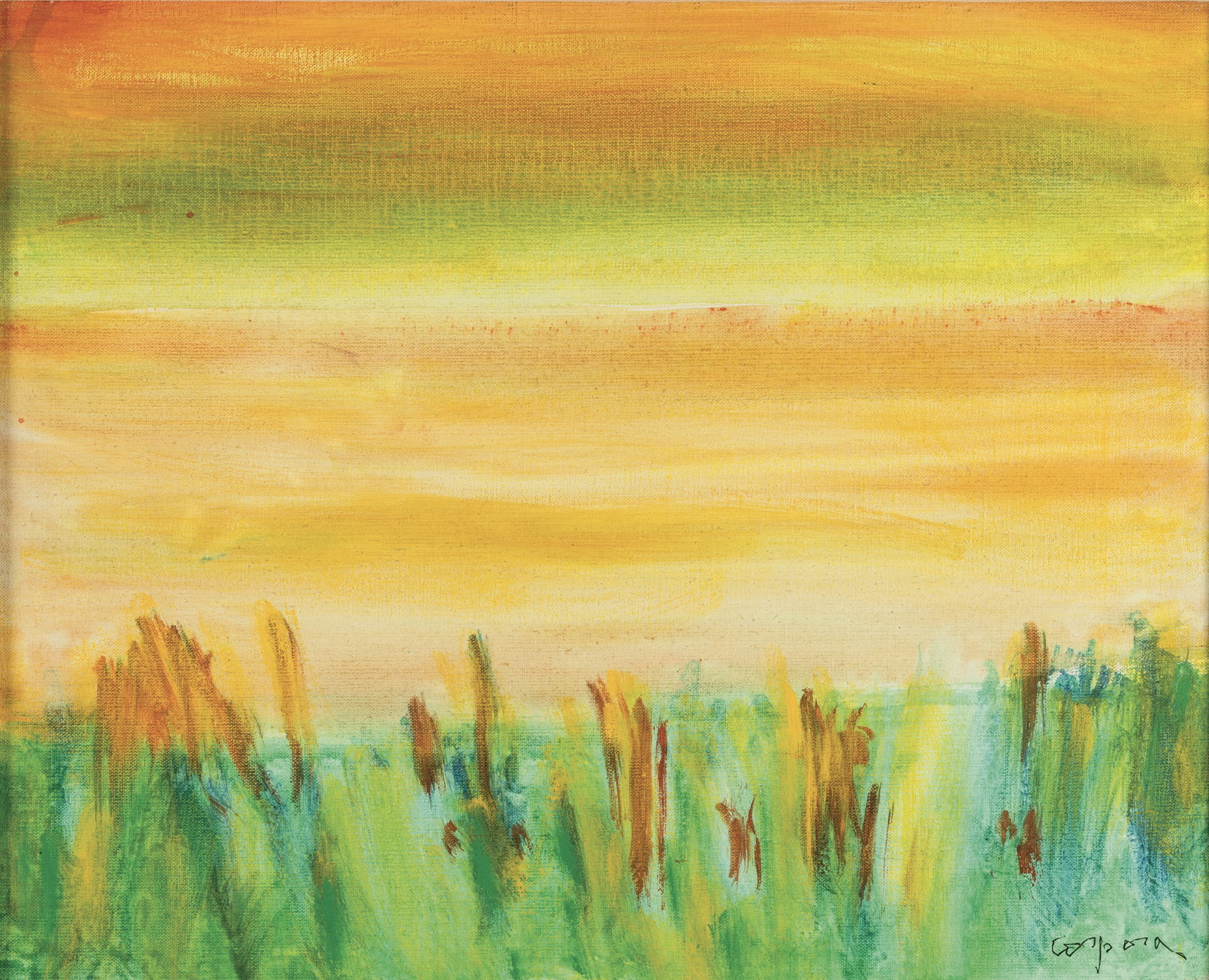 Antonio Corpora: firmato in basso a destrafirmato e intitolato al retroEtichetta e firma al retro della Galleria Giovanni Di Summa, Roma