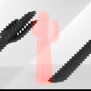 Guido Drocco e Franco Mello Appendiabiti mod. Cactus: Struttura in poliuretano schiumato, verniciatura Guflac in lattice e inserti in ferro.Edizione limitata e numerata 141/500.Certificato di autenticità. Marchio originale.Prod. Gufram, Italia, 2000 ca.