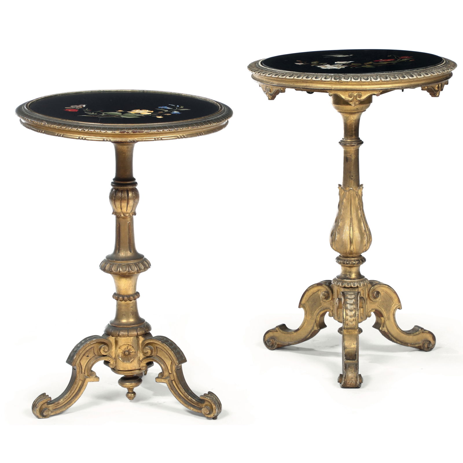 Due gueridons in legno dorato. Firenze fine XIX secolo (1 of 4)