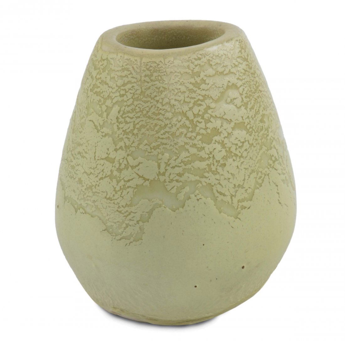 Russel Wright Bauer Bud Vase: ceramica 1940 circa, altezza cm 12.