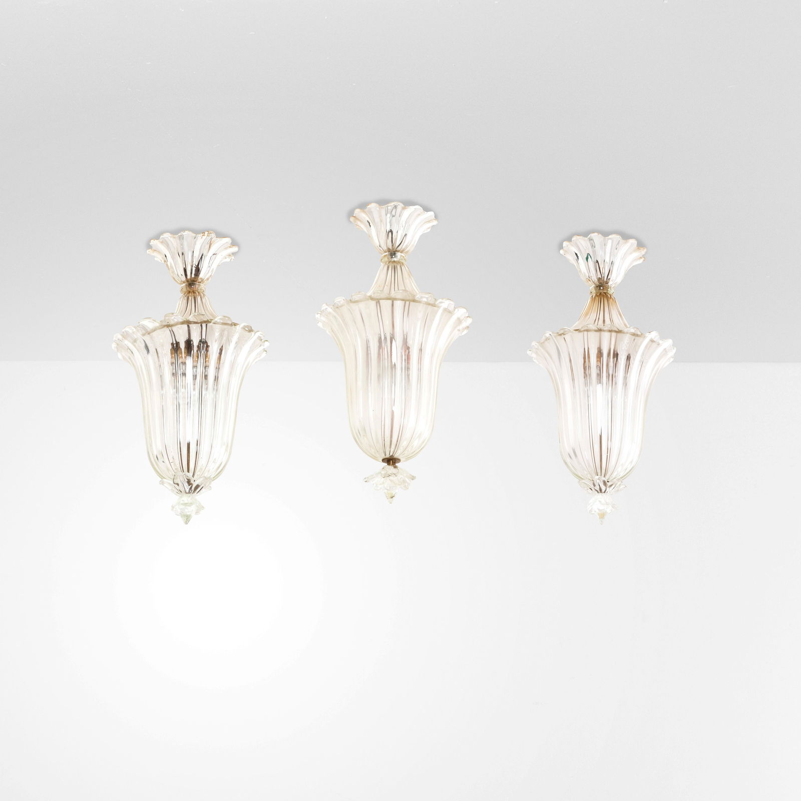 Seguso  Tre lampade a sospensione (1 of 1)