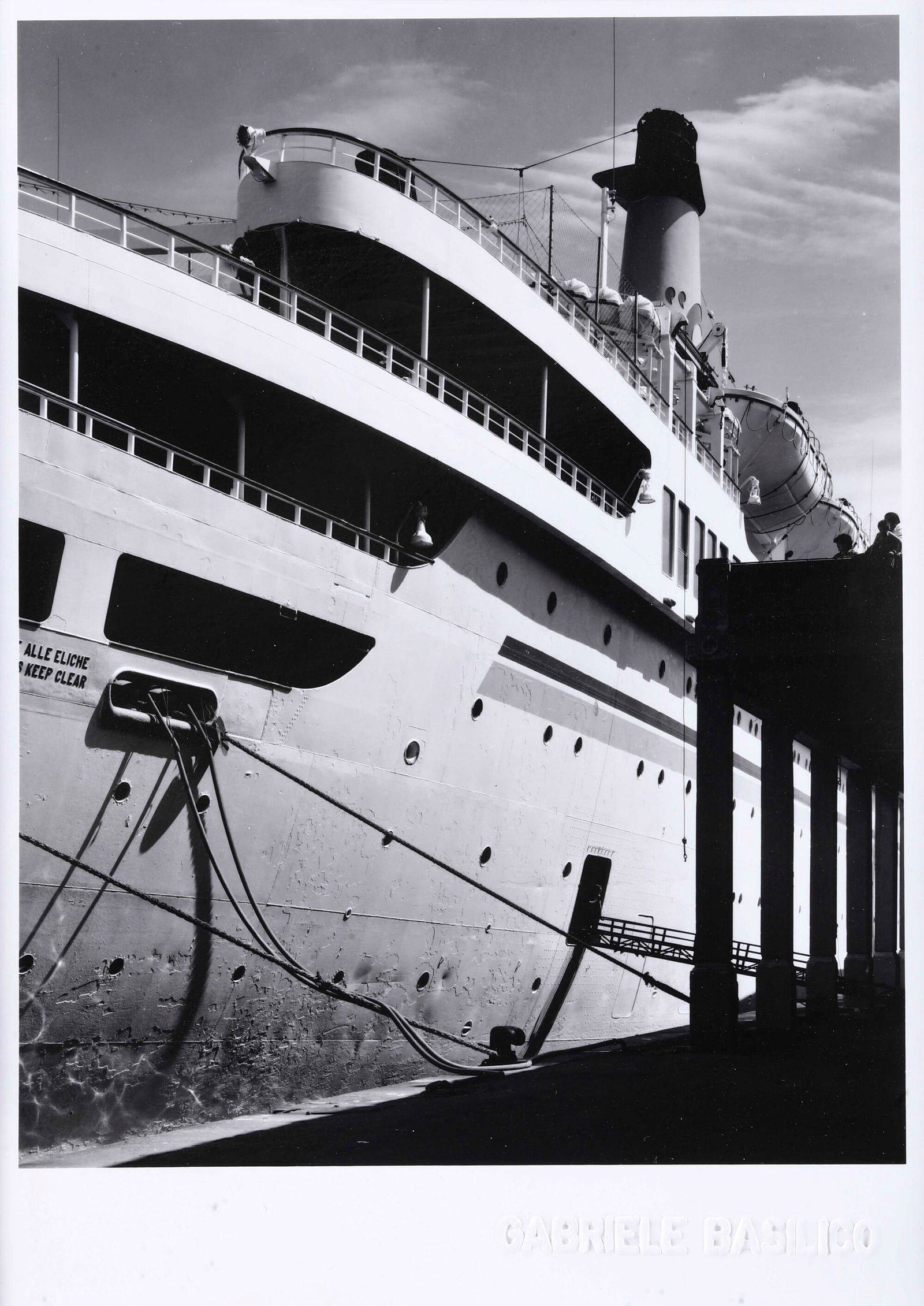 Gabriele Basilico 1944-2013 Il porto di Genova, from the series “I Porti: gelatin silver print. 1985. blindstamp in the lower margin.