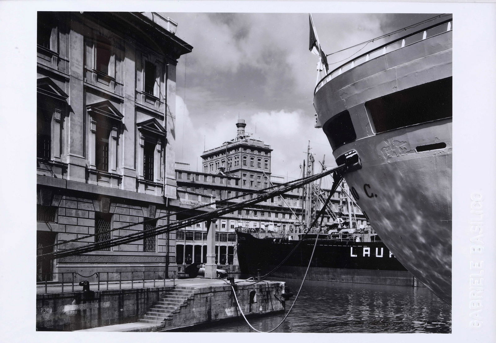 Gabriele Basilico 1944-2013 Il porto di Genova, from the series “I Porti: gelatin silver print. 1985. blindstamp on the lower margin.