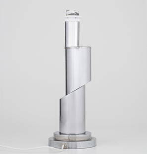 Iron table lamp: Iron structure, prod. Italy 1970 ca.