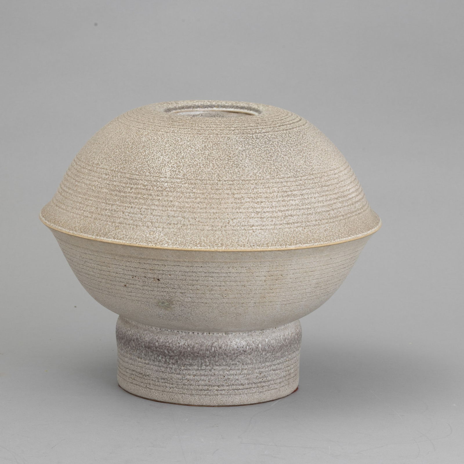 Carlo Zauli 1926-2002 C. Zauli, Faenza 1965 ca: A grès vase with an enamel decor. Author's signature, altezza cm 25 diametro cm 30